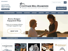 Tablet Screenshot of cottagehilldiamonds.com